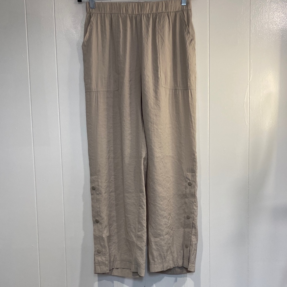 Parfois Wide Leg Pants | Neutral Minimalist Modal Blend | NWT M/L